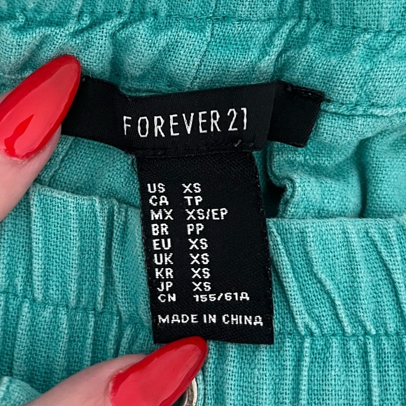 Teal Forever 21 Shorts - Picture 2 of 3